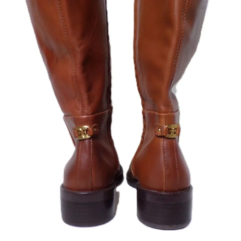 🆕SAM EDELMAN Mable Knee High Riding Boot Brown 7 - Picture 6 of 11